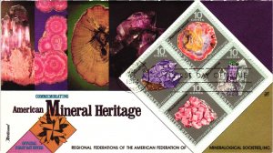 #1538-1541 AMERICAN MINERALS Series SET OF 5 – FLEETWOOD CACHET