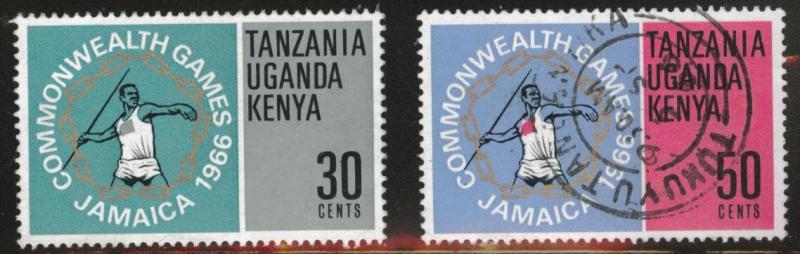 Kenya Ugand Tanganyika, KUT  Scott 164-165 mixed set