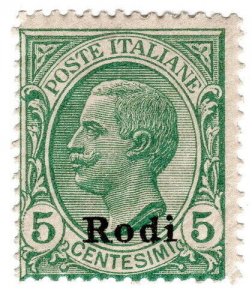 (I.B) Italy Postal : Italian Occupation of Rodi 5c