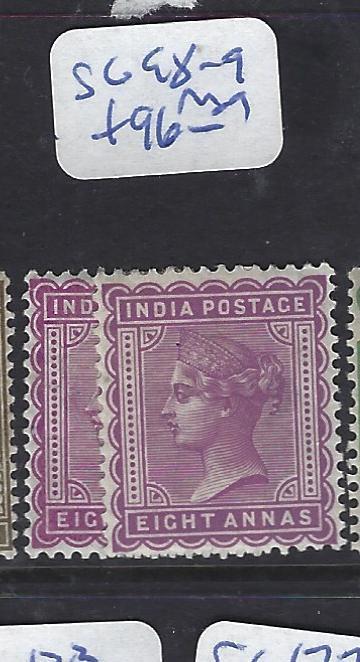 INDIA   (P1412BB)  QV  8A  SG 98-9   MOG