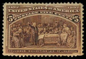 U.S. COLUMBIAN ISSUE 234  Mint (ID # 70699)