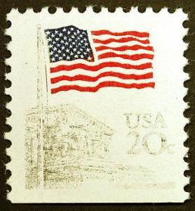 #1894d 20c Multi 1981 Rare XF Missing Under Inked Black E...