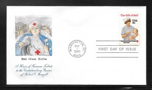 Just Fun Cover #1910 FDC HF Cachet. House of Farnam (myA493)