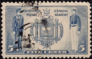 United States 494 - Used - 5c US Naval Academy (1937)