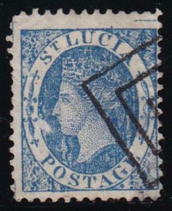 St Lucia 1863 SC 5 Used 