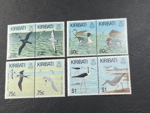 KIRIBATI # 599-606--MINT/NEVER HINGED---COMPLETE SET IN PAIRS---1993