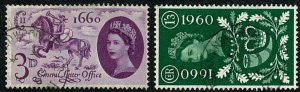 GB 1960 General Letter Office. Very Fine Used set of 2 values. SG 619-620