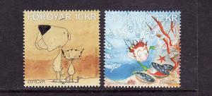 Faroe Is.-Sc#536-7-unused NH-Europa-2010-