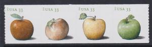 US 4734a Apples Coil Strip MNH