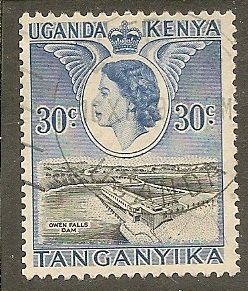 Kenya, Uganda, Tanganyika   Scott 108   Queen   Used