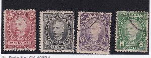 Sarawak Scott # 28 - 31 F-VF used set with nice color scv $ 29 ! see pic !