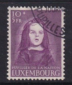 Luxembourg   #B161  used 1950  child welfare .  Wards of the Nation  10fr