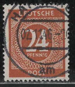 Germany AM Post Scott # 544, used, variation color