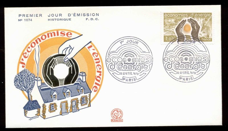 France 1978 Energy Conservation FDC