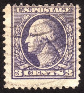 1918, US 3c, Washington, Used, Sc 530