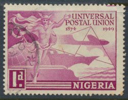 Nigeria  SG 64 SC# 75  Used UPU 1949 please see scan