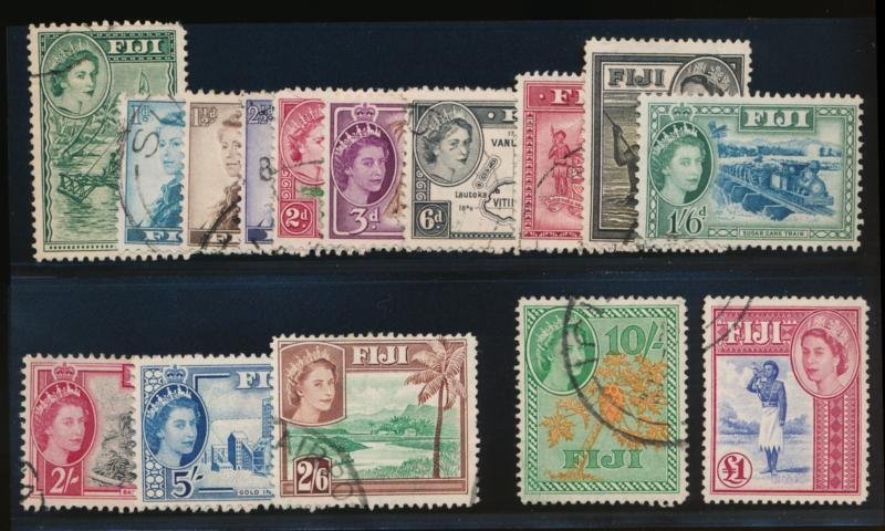 FIJI 147-162 USED F-VF QEII