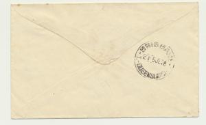 PAPUA - BRIBANE 1938 1st AIRMAIL COVER, 3x2d RATE+ 3d AIR (SEE BELOW)