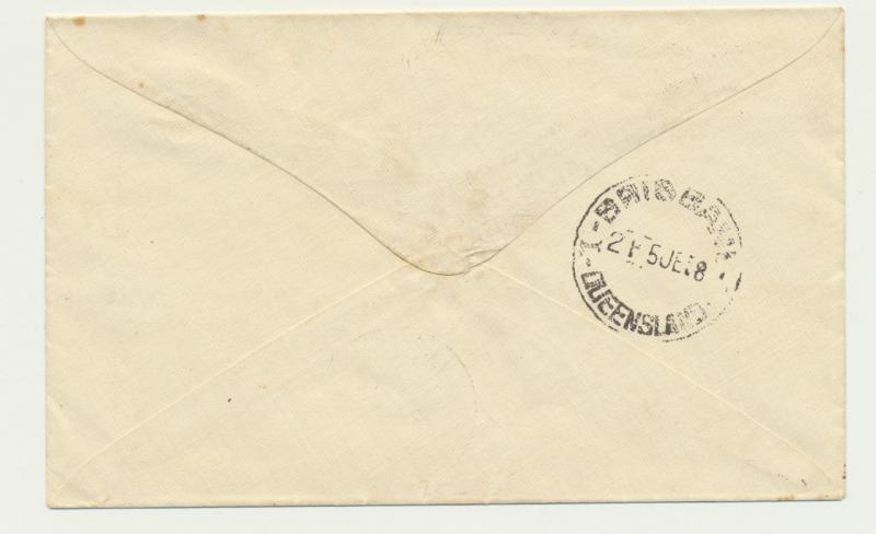 PAPUA - BRIBANE 1938 1st AIRMAIL COVER, 3x2d RATE+ 3d AIR (SEE BELOW)