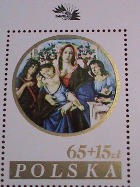 P0LAND STAMP: 1986 SC#B143a  ITALIA'85 STAMP SHOW   S/S  MNH  SHEET - VERY RARE