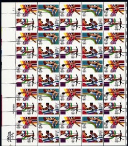 2048-51, MNH 13¢ Large Perf Shift Freak Error Sheet of 50 Stamps * Stuart Katz