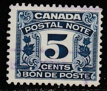 Canada/  Postal Note - Van Dam  FPS7  (O)     Le $0.05