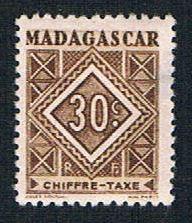 Madagascar J32 MLH Postage Due Numeral (BP1427)