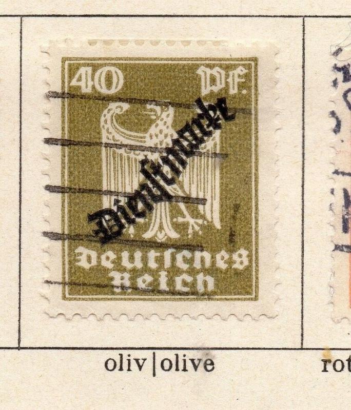 Germany 1924-25 Early Issue Fine Used 40pf. Optd 217130