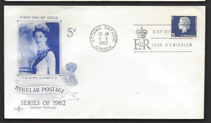 CANADA 1962 5c QE2 CAMEO Scott 405 on U/A Rose Craft Cachet FDC