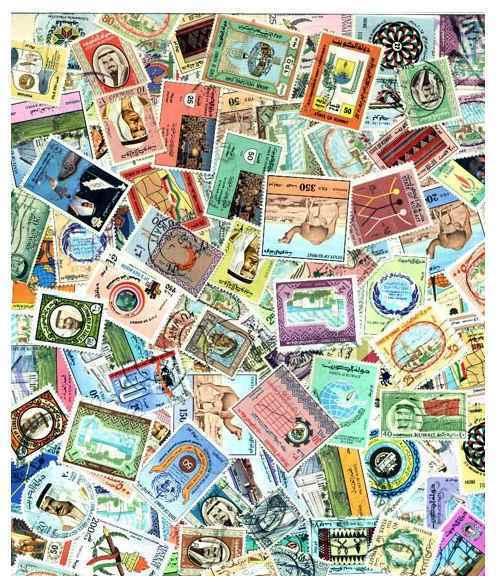 Kuwait Stamp Collection - 100 Different Stamps