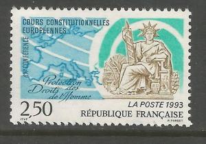 FRANCE  2359  MNH,  NINTH EUROPEAN CONFERENCE ON PROTECTION OF HUMAN RIGHTS