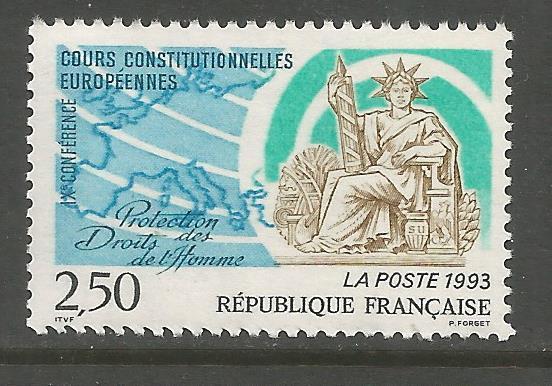 FRANCE  2359  MNH,  NINTH EUROPEAN CONFERENCE ON PROTECTION OF HUMAN RIGHTS