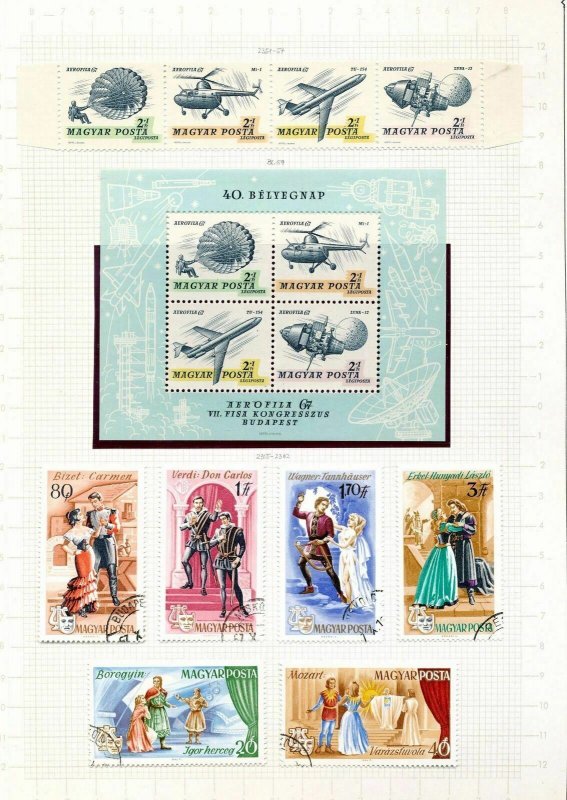 HUNGARY 1967/68 Wildlife Art Sport M&U +Sheets Collection (Apprx 80 Items(ELF743