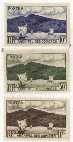 Comoros #1-3 MNH first issue