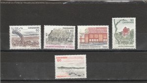 Denmark  Scott#  553-557  MNH  (1974 Views)