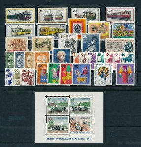 West Germany Berlin 1971 Complete Year Set  MNH