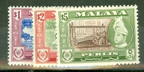 Malaya Perlis 29-39 mint CV $75