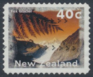 New Zealand  SG 1989  Used  Fox Glacier perf 11½  see details & scans