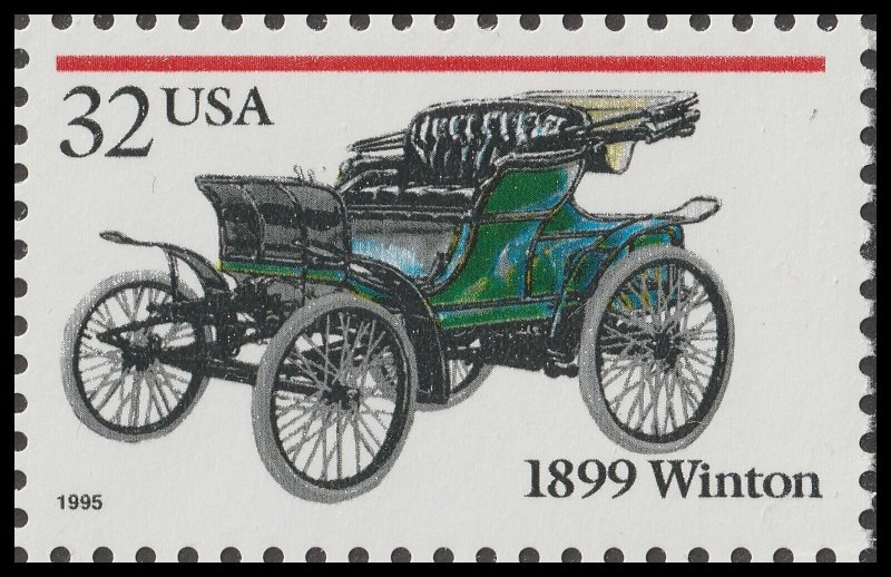 US 3019-3023 Antique Automobiles 32c set 5 MNH 1995