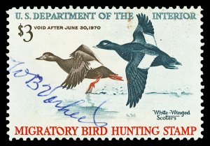 Scott RW36 $3.00 Duck Hunting Signed VF Cat $8