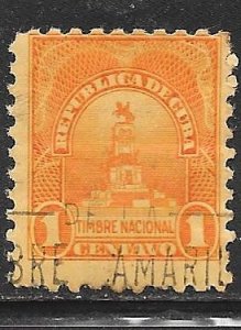 Cuba Revenue: 1c Gomez Monument, used, AVG