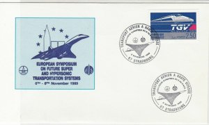 France 1989 European Supersonic Transporter Systems Stamps Cover ref R18686