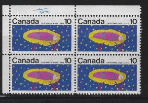 CANADA - PLATE & CORNER BLOCKS LOT #1 MNH CHRISTMAS NARWAL LABOUR RED CROSS QEII