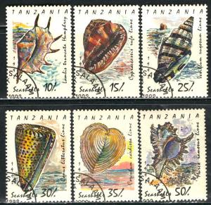 Tanzania 1992: Sc. # 940-945; O/Used CTO Short Set