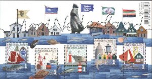 Netherlands 2016 Beauty of Holland Lighthouses ships landscapes block MNH