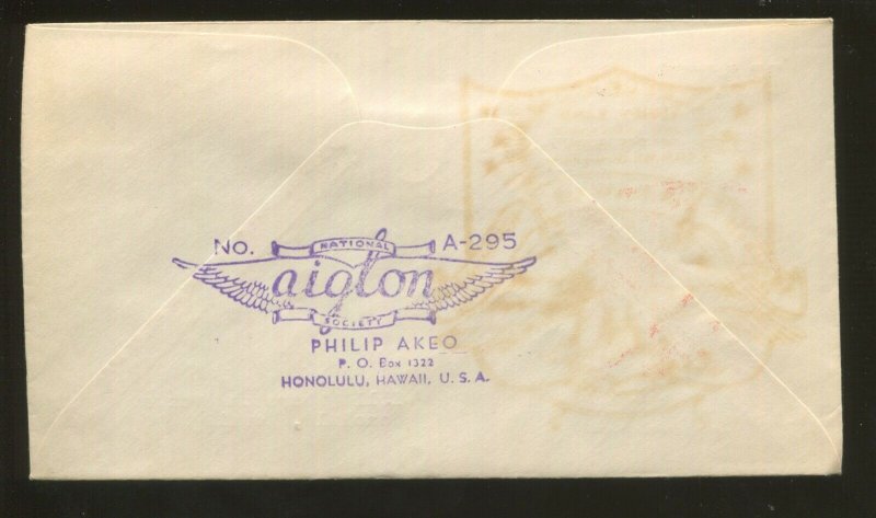 1935 USS Oglala Pearl Harbor Hawaii Navy Day Postal Cover