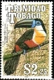 Bird, Channel-Billed Toucan, Trinidad & Tobago, SC#515 used