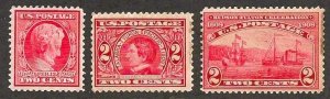 United States 367 370 and 372 - All OG - 2 NH - Pretty