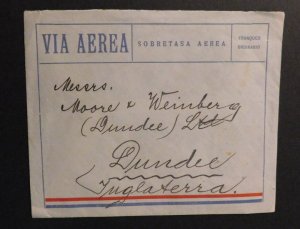 1930 Airmail Cover Republic of Paraguay to Dundee England