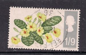 GB 1967 QE2 1/9d Wild Flowers Used stamp SG 722. ( E950 )